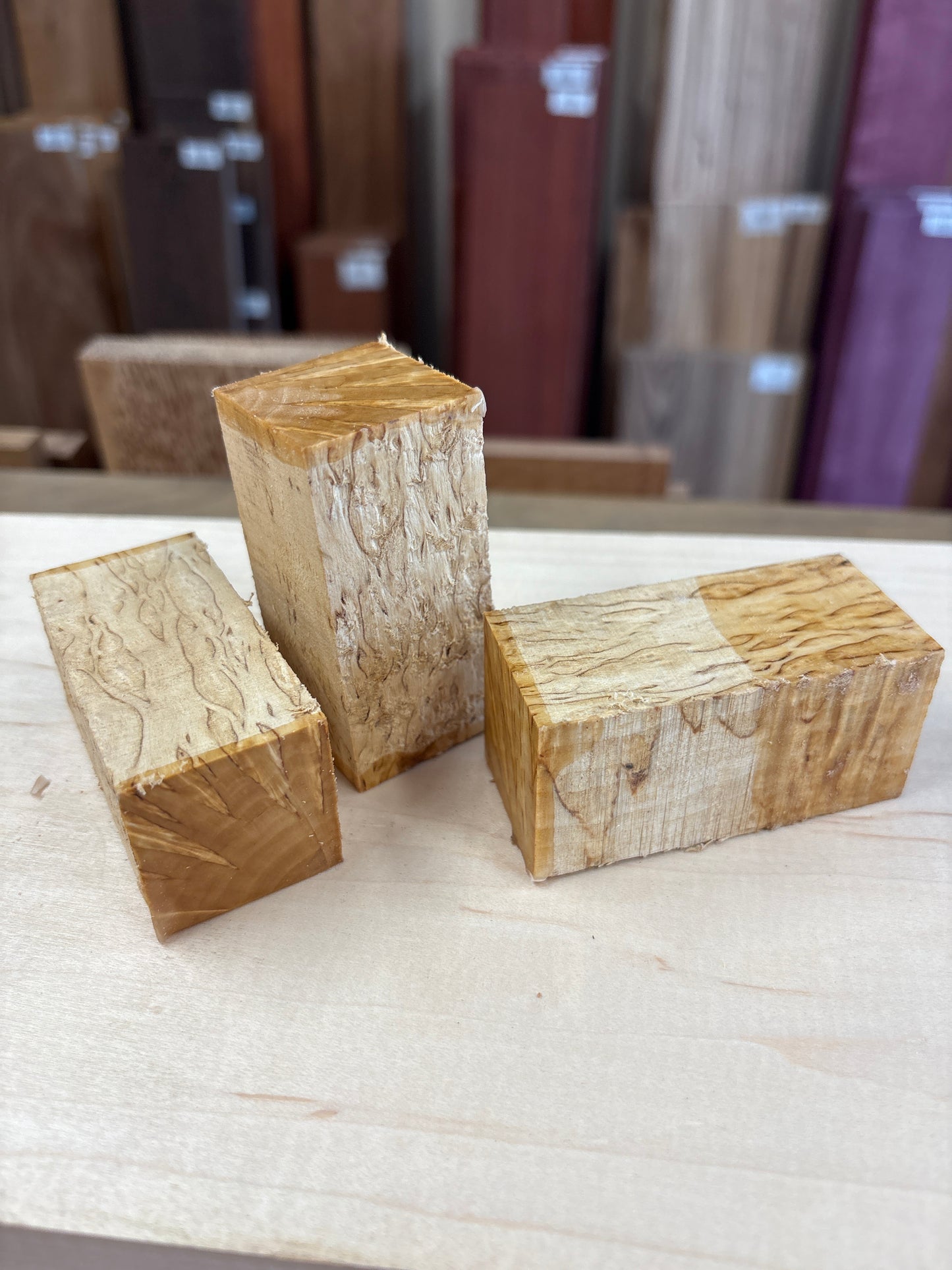 Curly Masur Birch Bottle Stopper Blank