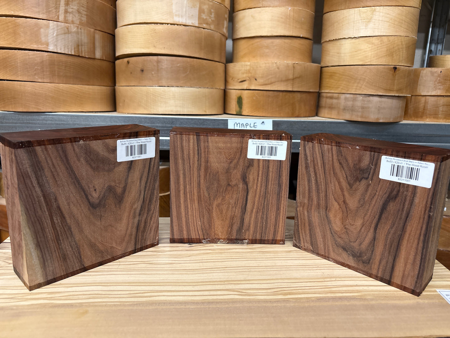 Bolivian Rosewood Bowl Blank — Select Your Piece