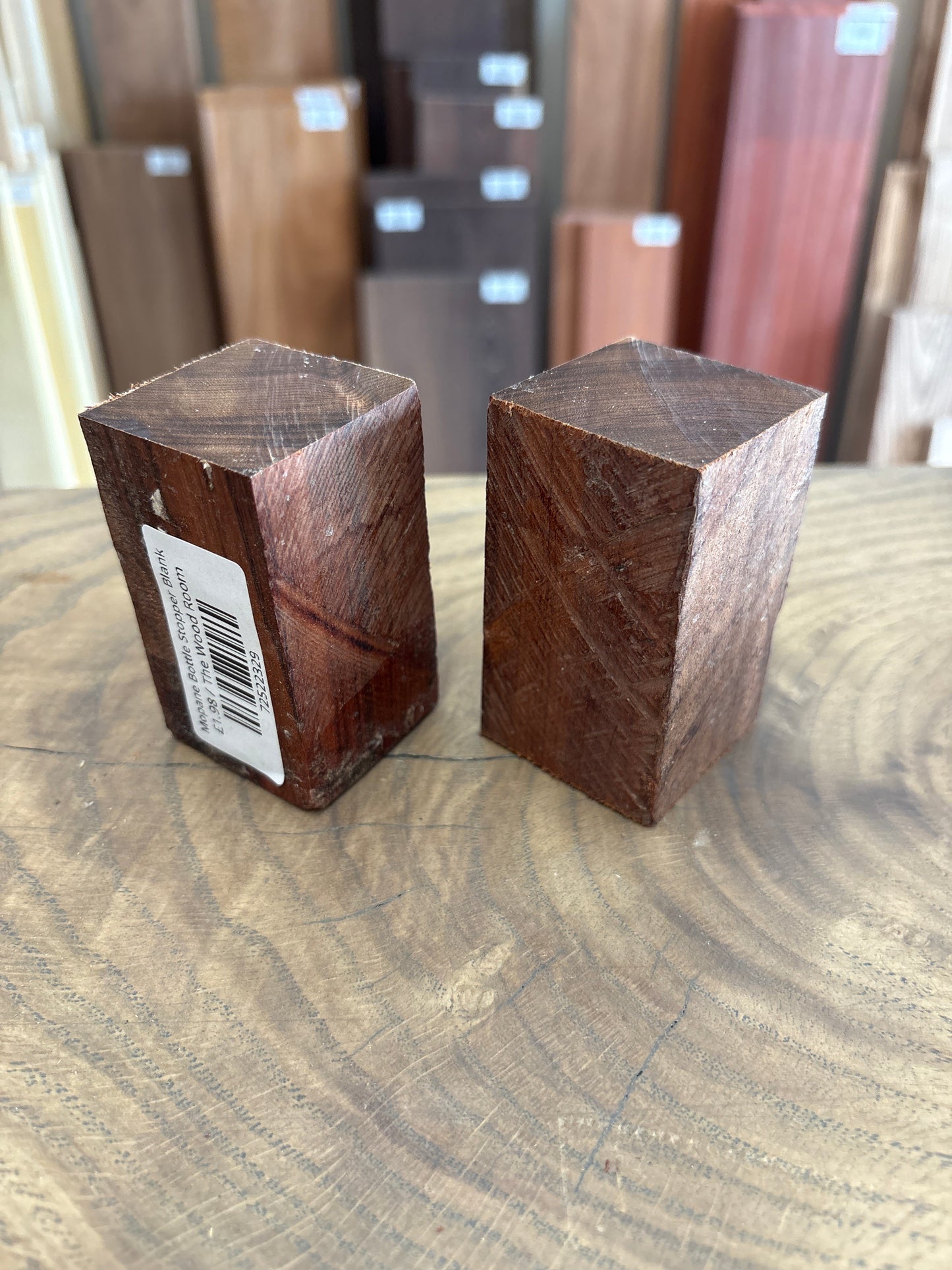 Mopane Bottle Stopper Blank