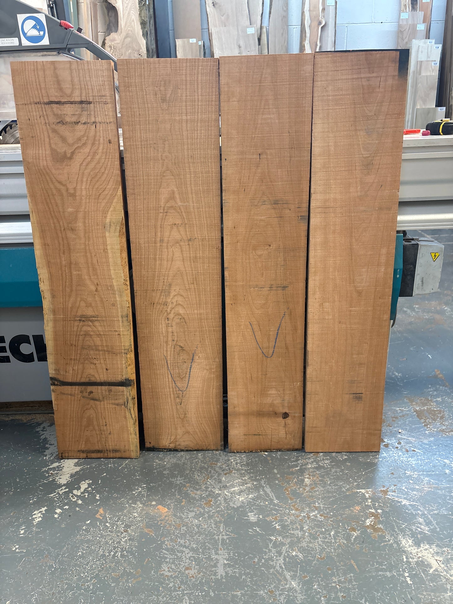 American Cherry Project Pack #164 — 4 Sawn Planks