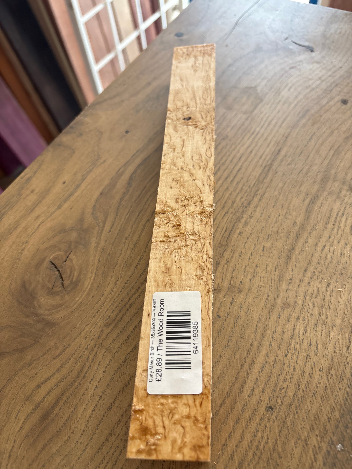 Curly Masur Birch — 35x35x300 — MBS02