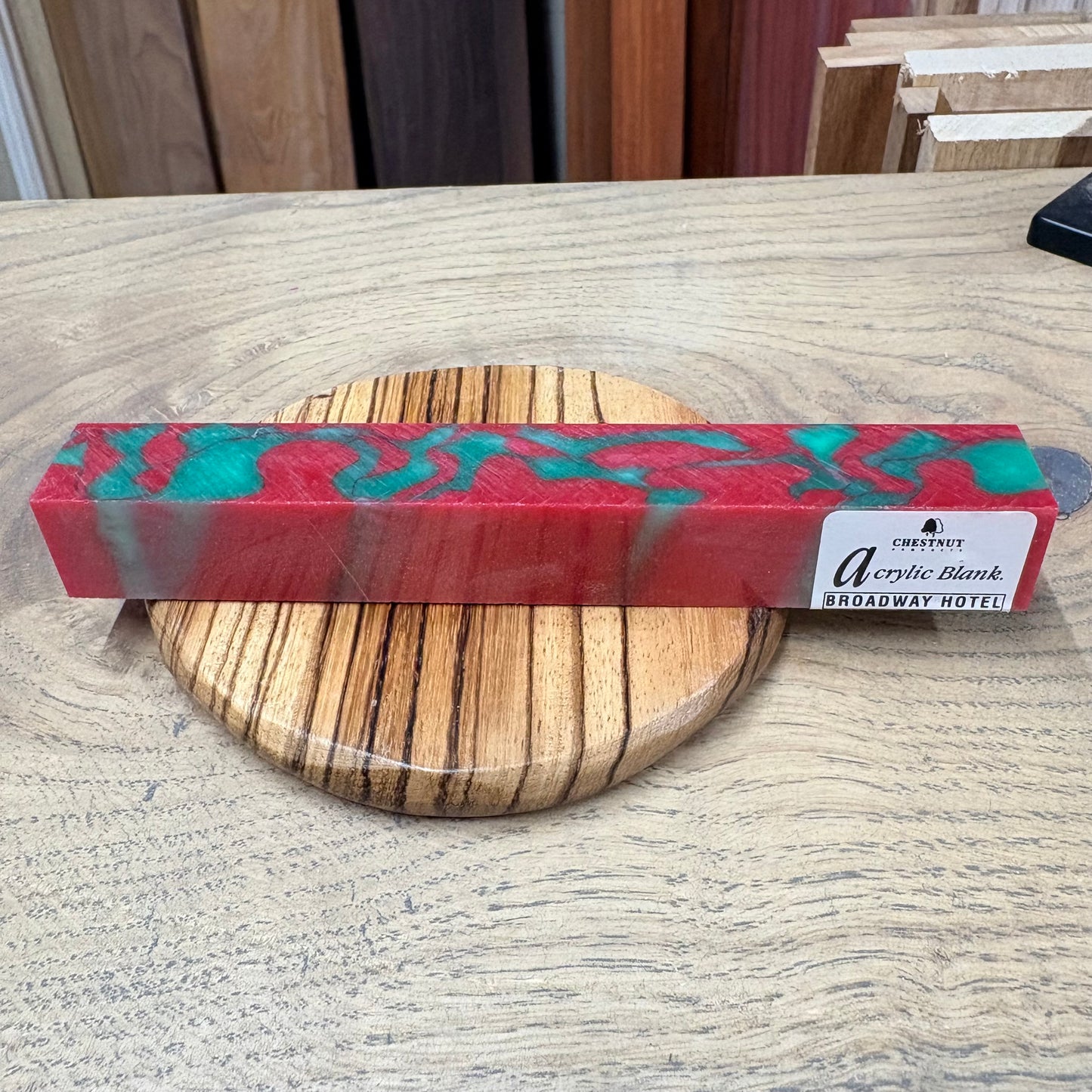 Broadway Hotel Acrylic Pen Blank — Chestnut Products