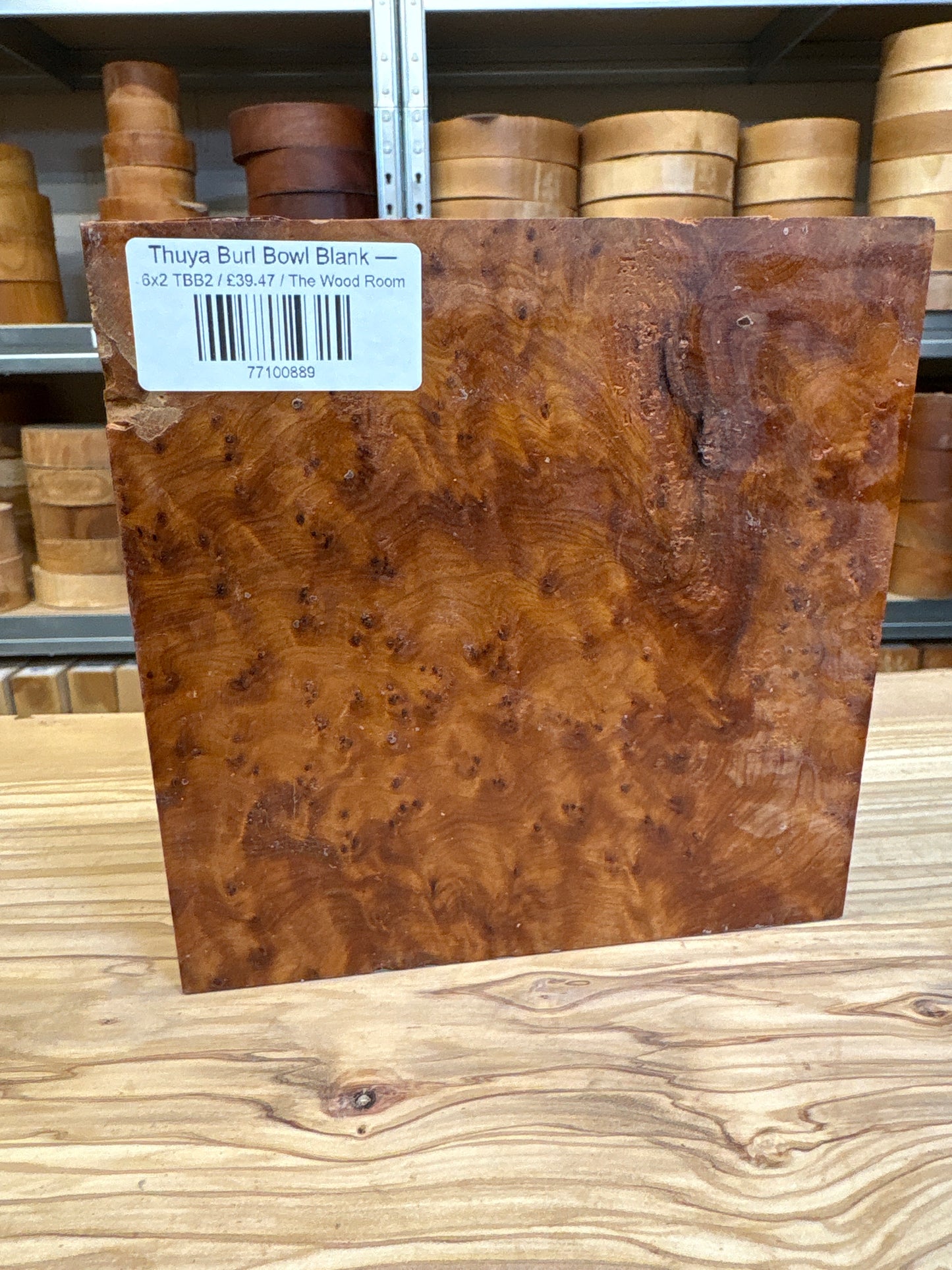 Thuya Burl Bowl Blank —