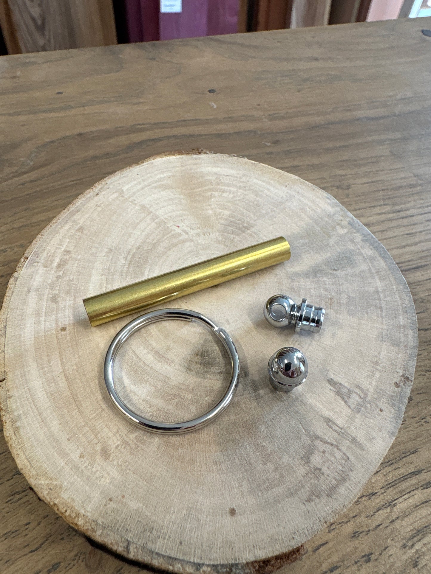 Chrome Woodturners Keyring Kit