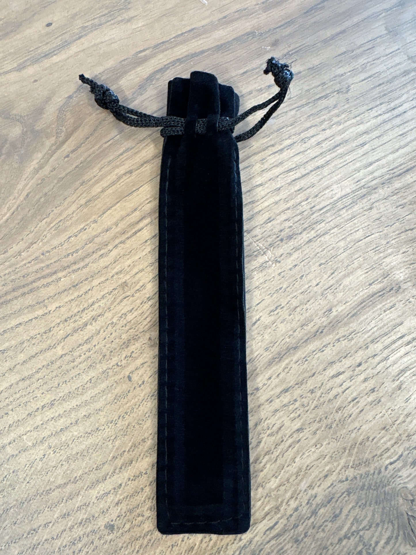 Black Velvet Drawstring Pen Pouch - Pack of 10