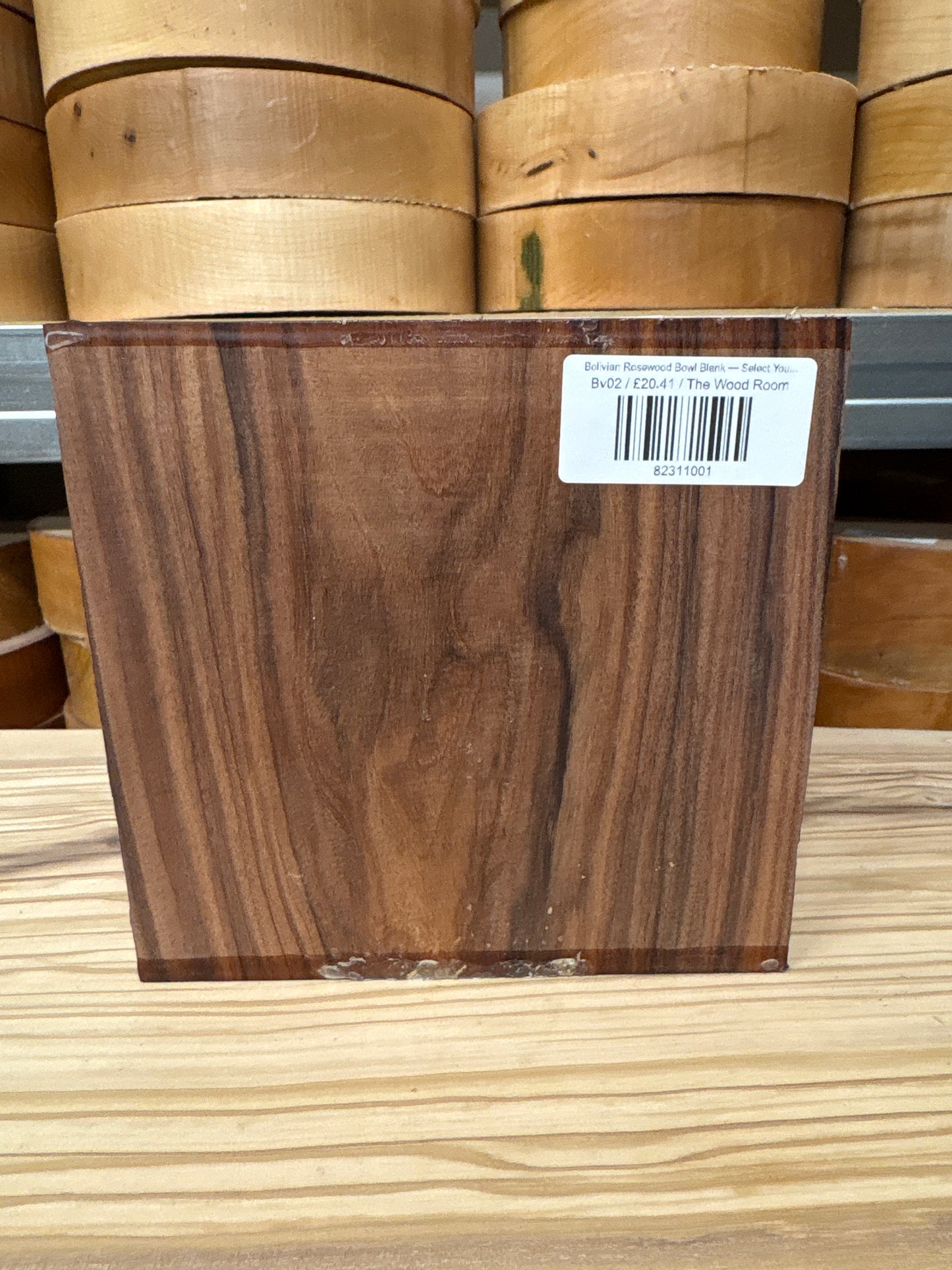 Bolivian Rosewood Bowl Blank — Select Your Piece