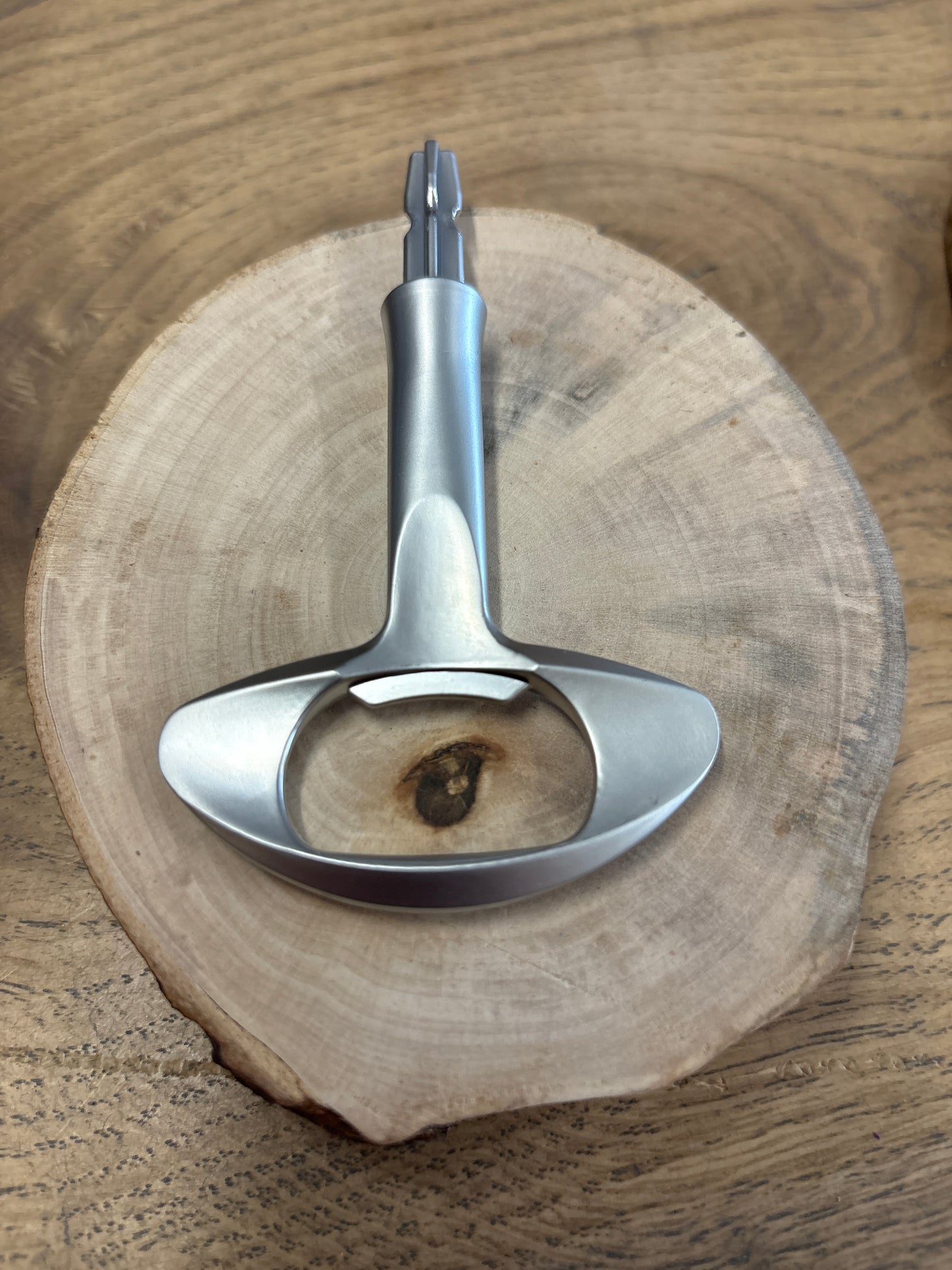 Premium Satin Chrome Bottle Opener — Long Neck