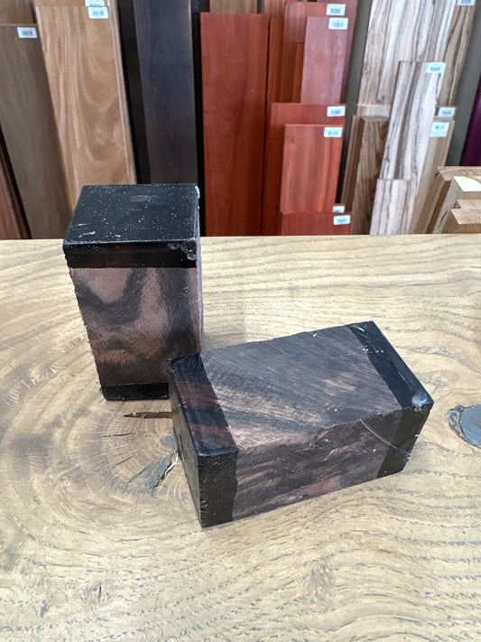 Indian Ebony Bottle Stopper Blank