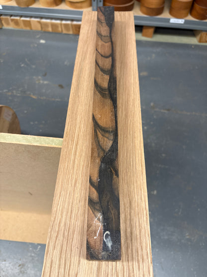 Mun Ebony Spindle Blank 04 — 47x36-38x36-38mm