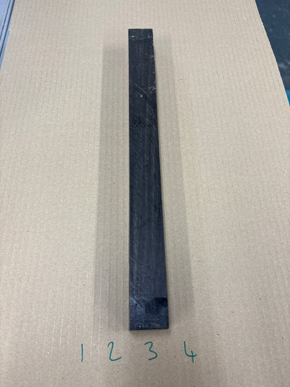 African Ebony Spindle Blank N04 – 420 x 36 x 36mm