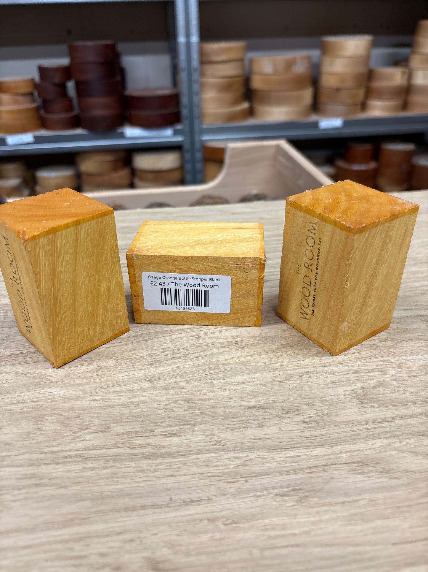 Osage Orange Bottle Stopper Blank