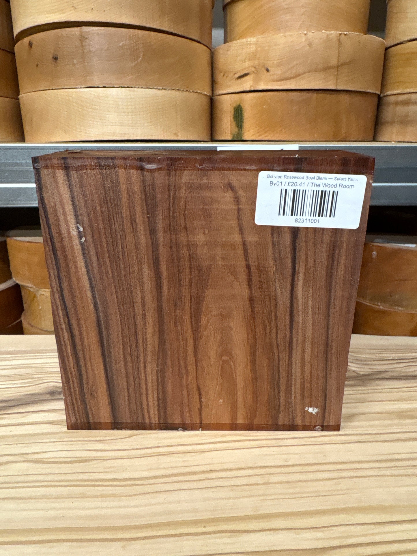 Bolivian Rosewood Bowl Blank — Select Your Piece
