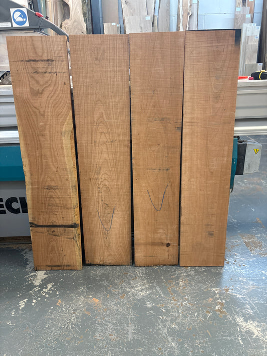 American Cherry Project Pack #164 — 4 Sawn Planks