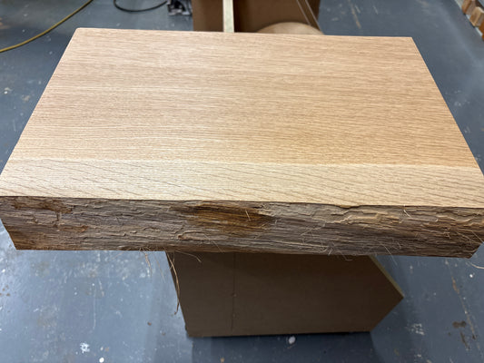 European Oak Chopping Board Blank CBB03 — 495x325x74mm (Live Edge)