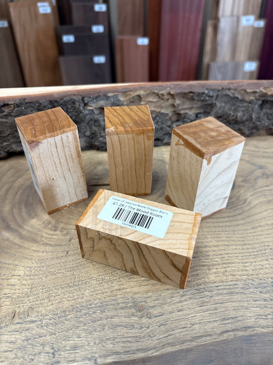 Cedar of Lebanon Bottle Stopper Blank