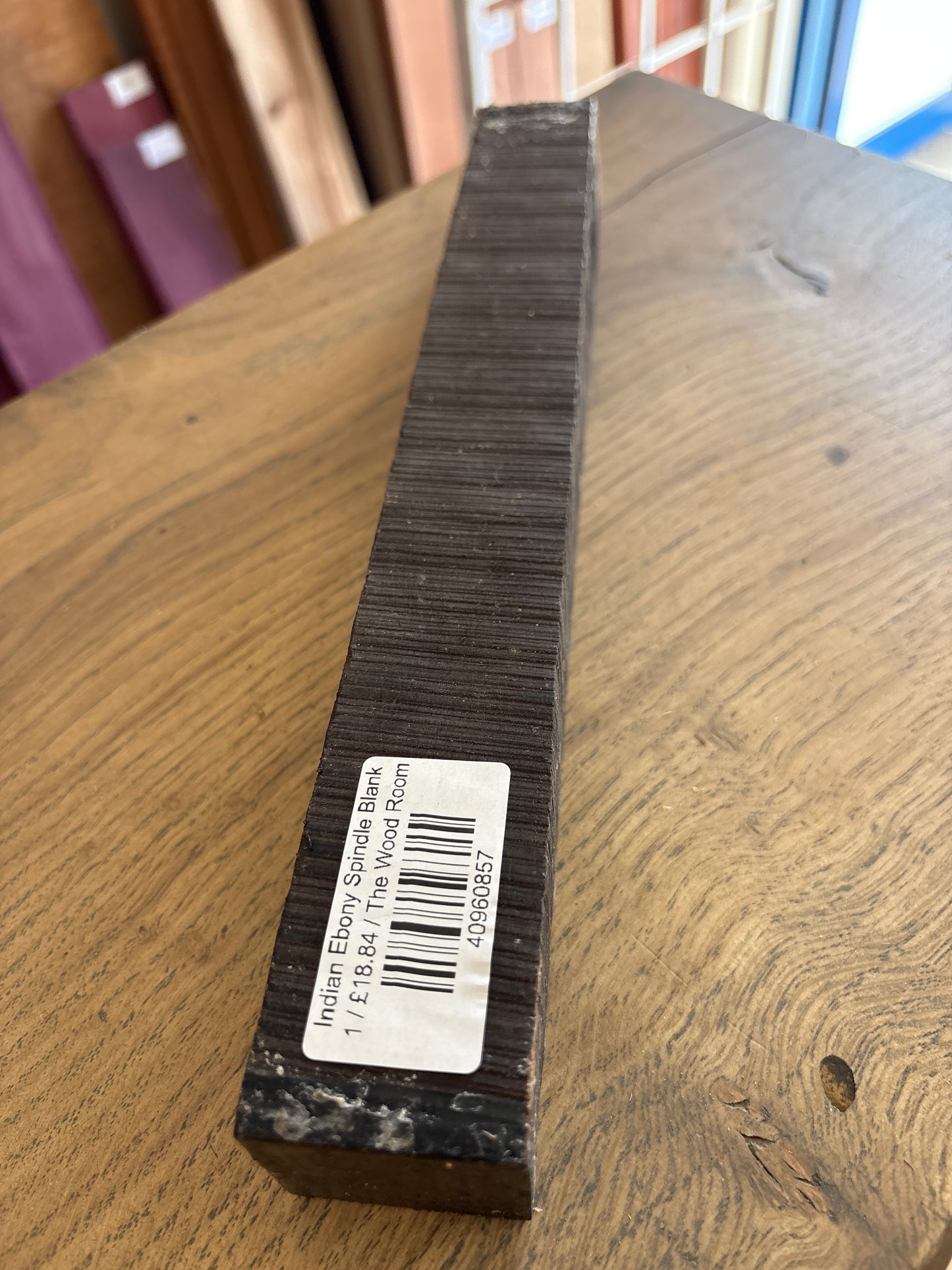 Indian Ebony Spindle Blank