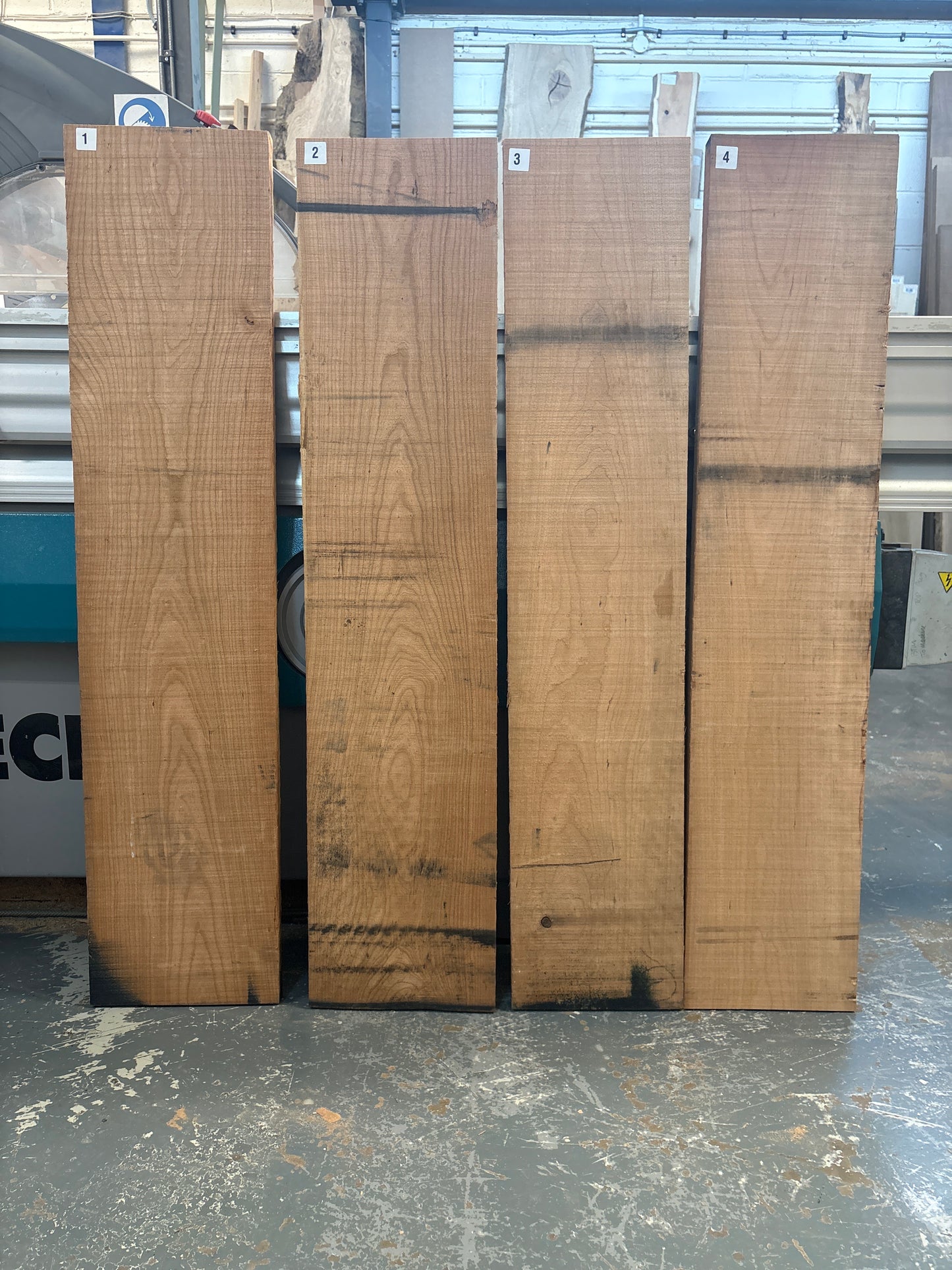 American Cherry Project Pack #164 — 4 Sawn Planks