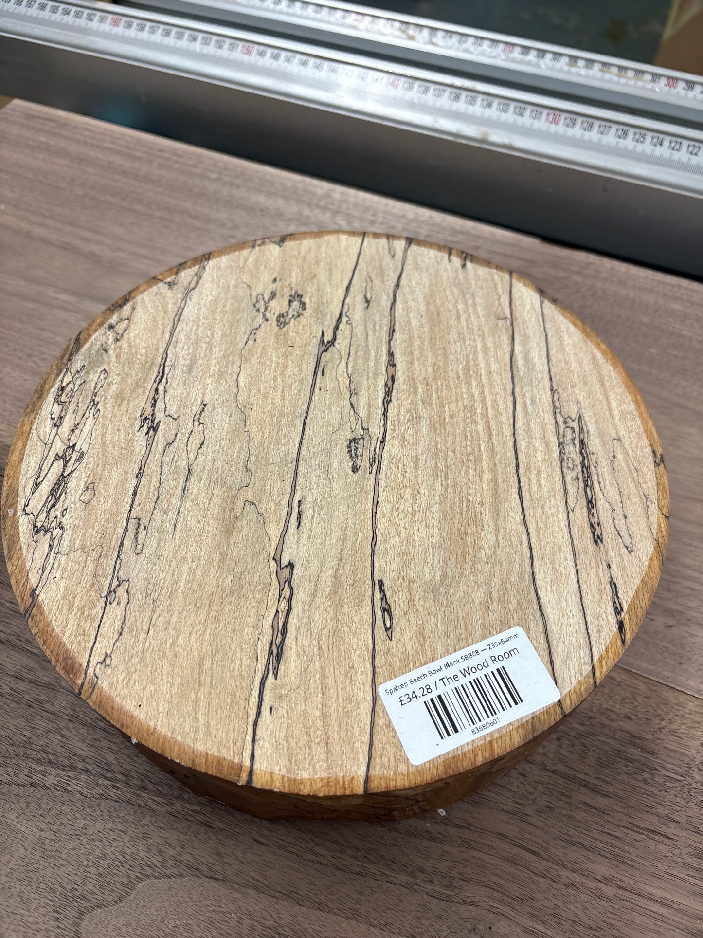 Spalted Beech Bowl Blank SBB08 — 235x64mm