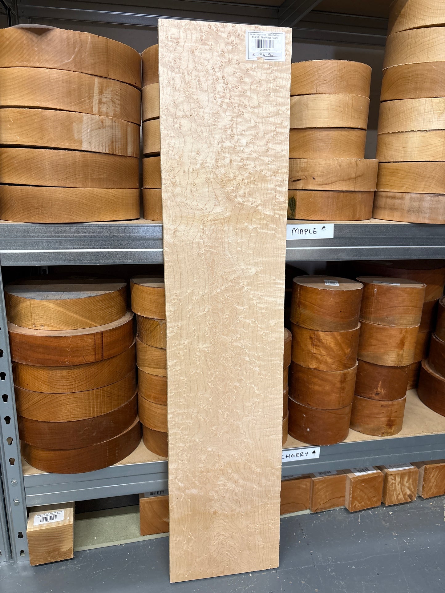 Birdseye Maple BM06 — 900x195x26mm