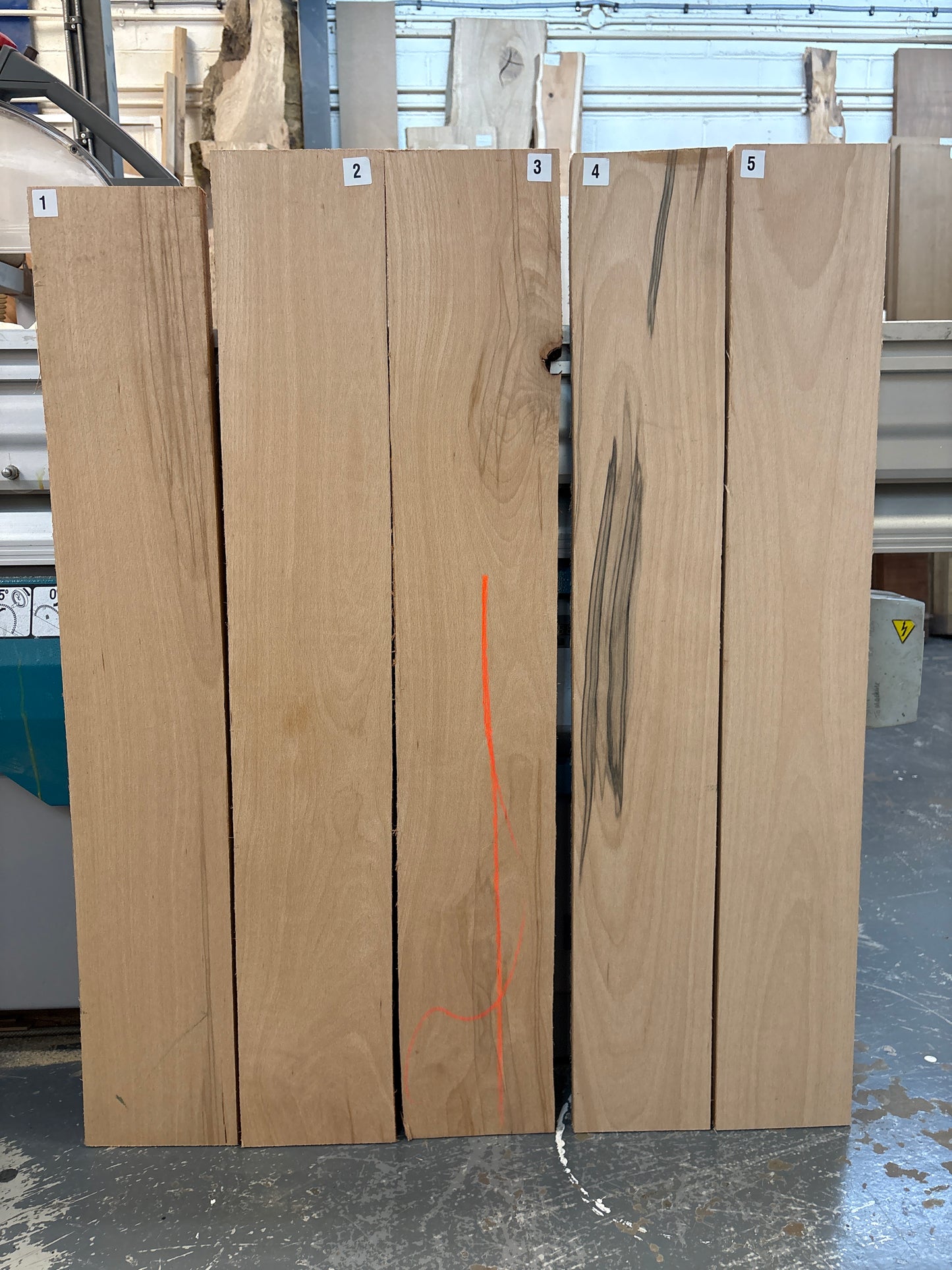 European Beech Project Pack #169 — 5 Sawn Planks