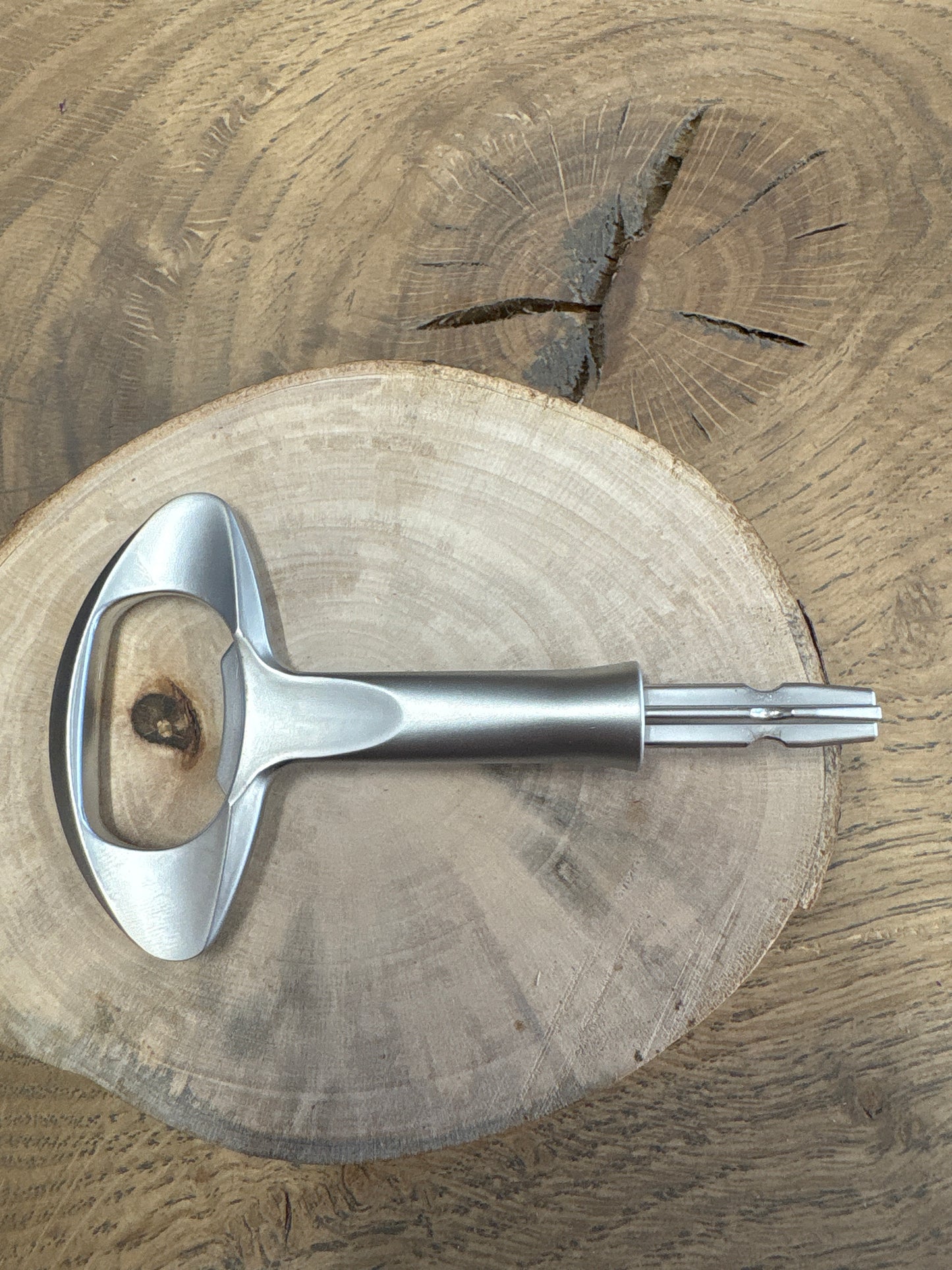 Premium Satin Chrome Bottle Opener — Long Neck
