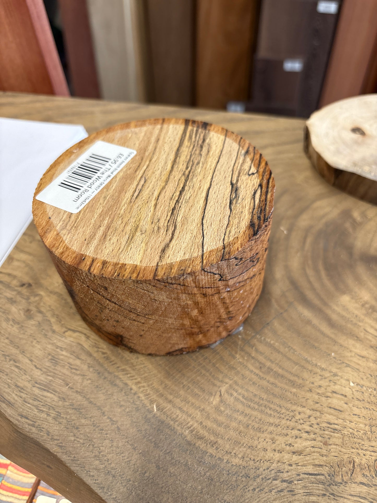 Spalted Beech Bowl Blank SBB07 — 110x62mm