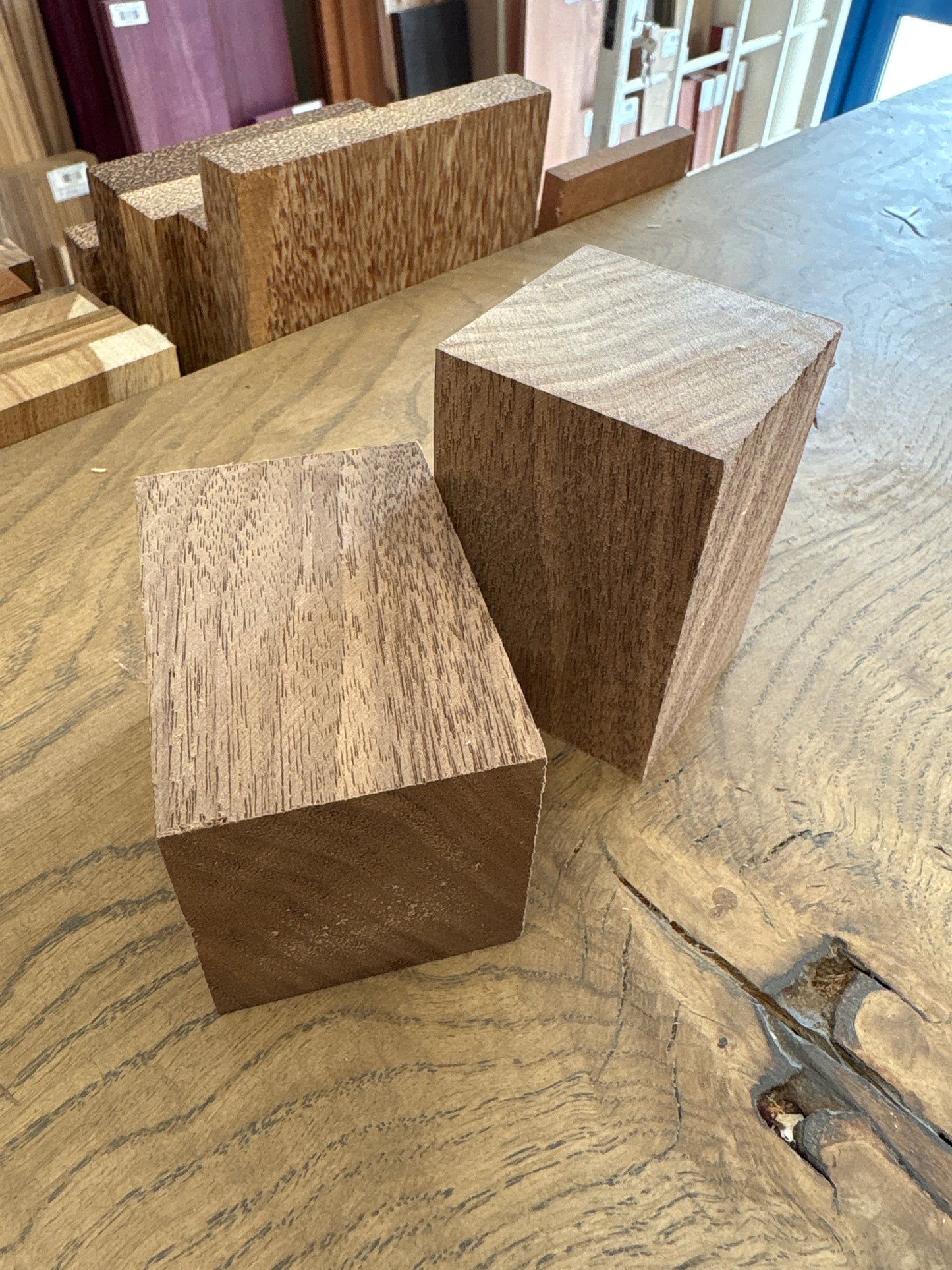 American Black Walnut Bottle Stopper Blank — approx 50 x 50 x 70-75mm