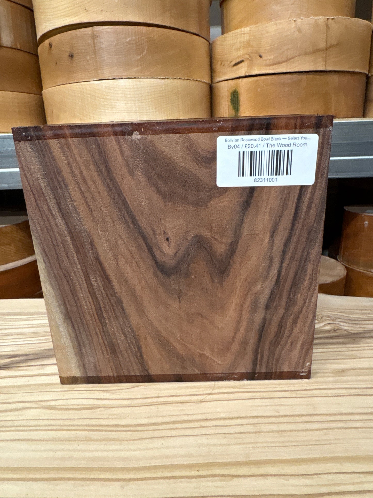 Bolivian Rosewood Bowl Blank — Select Your Piece