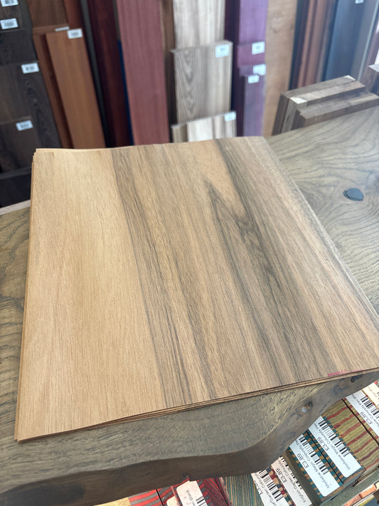 Peruvian Olive Wood Veneer — 300 × 270 × 0.6mm