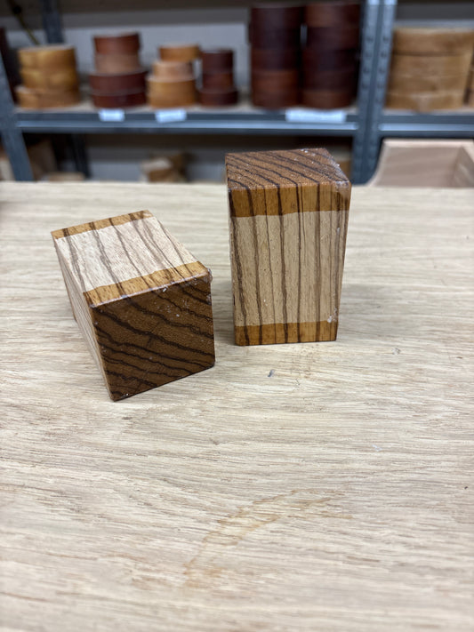 Zebrano Bottle Stopper Blank