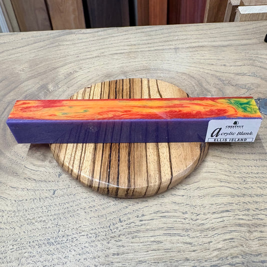 Ellis Island Acrylic Pen Blank — Chestnut Products