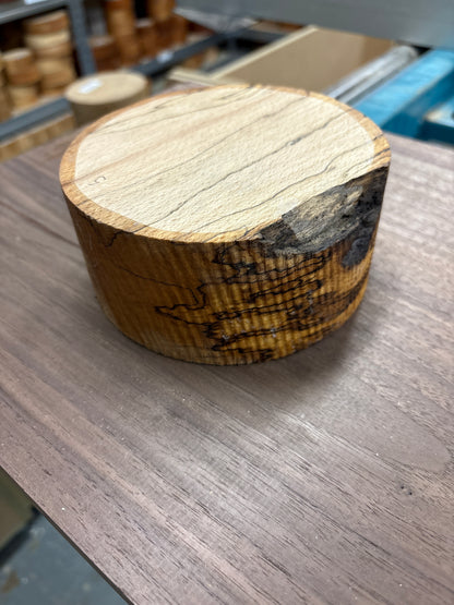 Spalted Beech Bowl Blank SBB05 — 135x60mm
