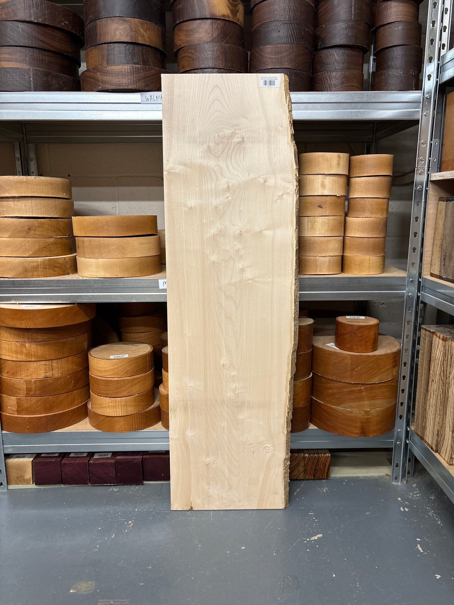 Sycamore SYC07 — Live Edge Ripple Plank, 1120x300/340x21mm