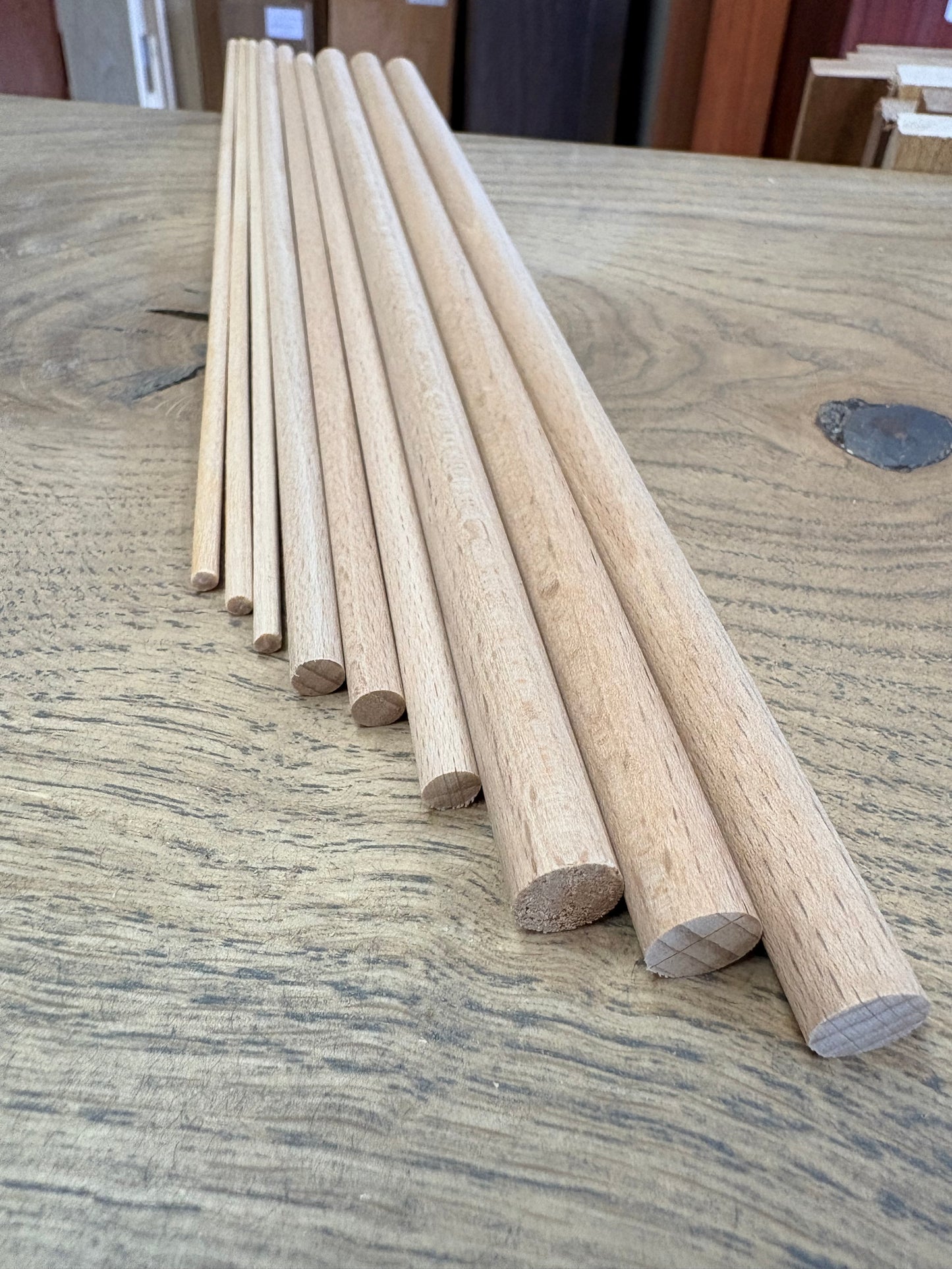 Beech Dowel – 10mm x 300mm