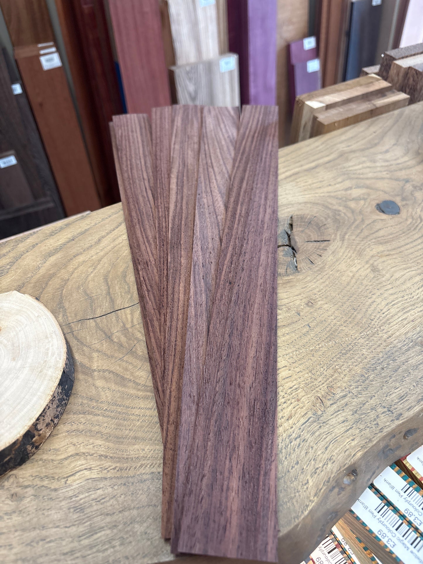 Indian Rosewood Veneer Strip 500 x 45 x 0.6mm