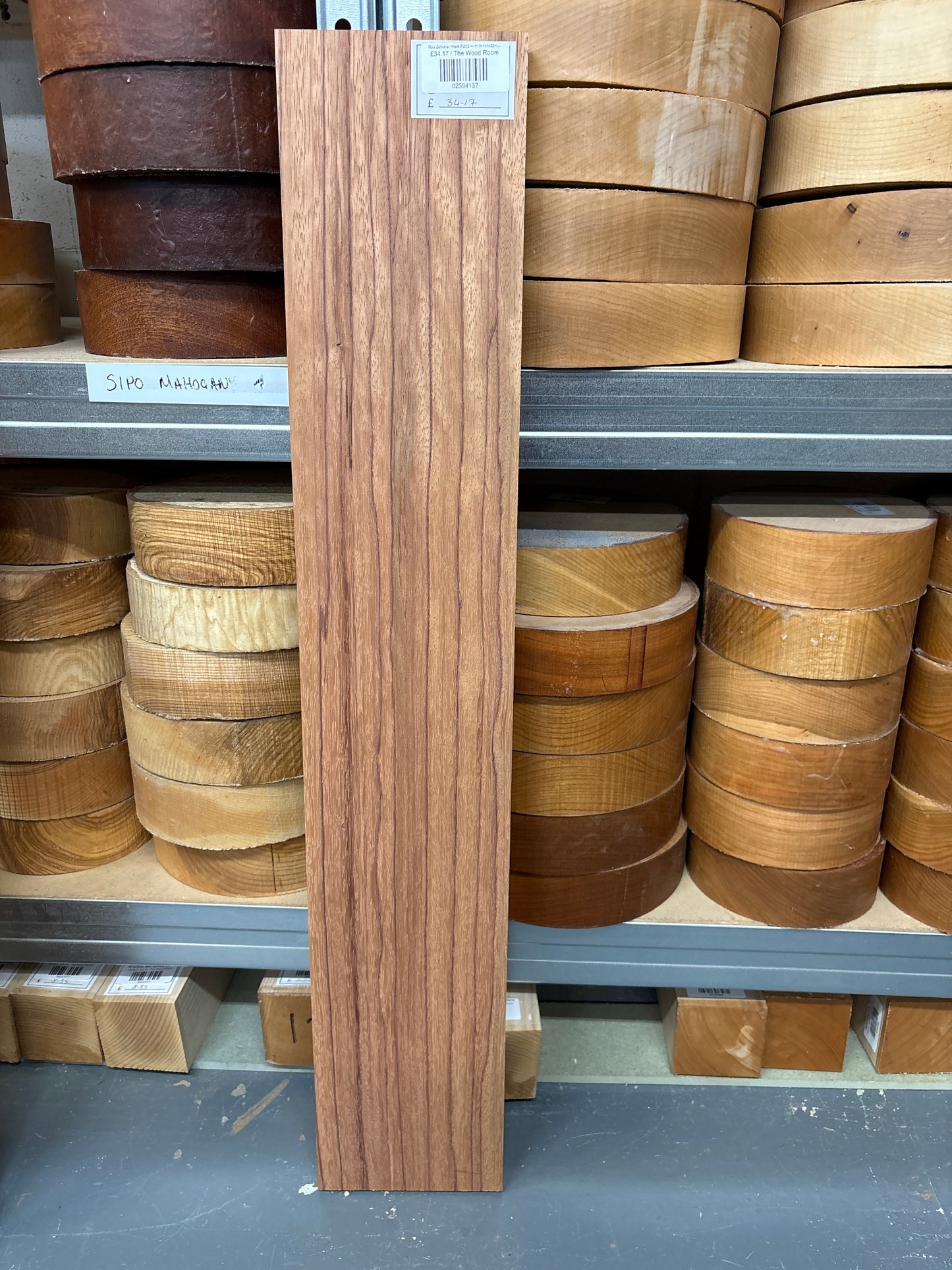 Red Zebrano Plank RZ02 — 810x145x22mm PAR