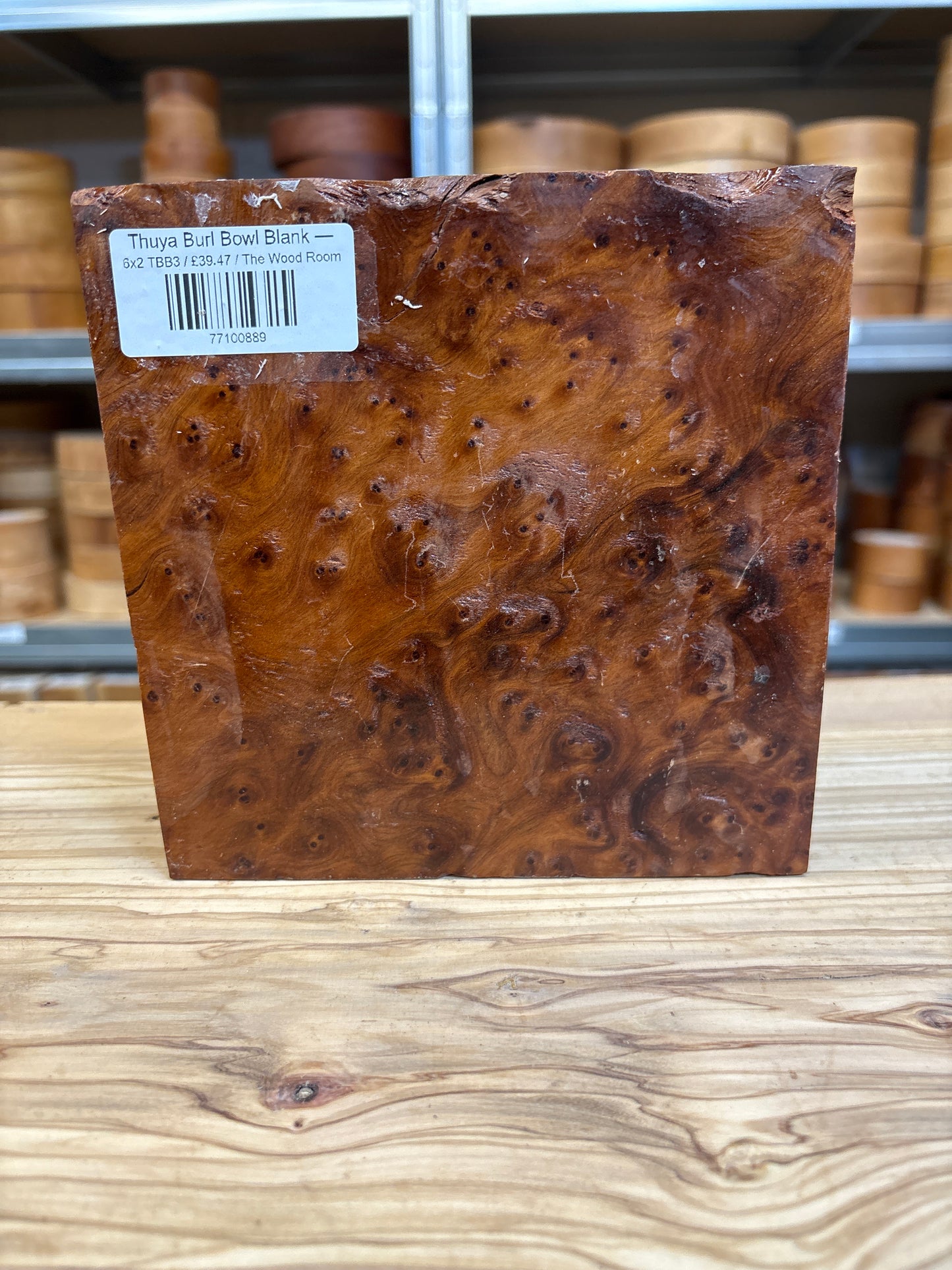 Thuya Burl Bowl Blank —