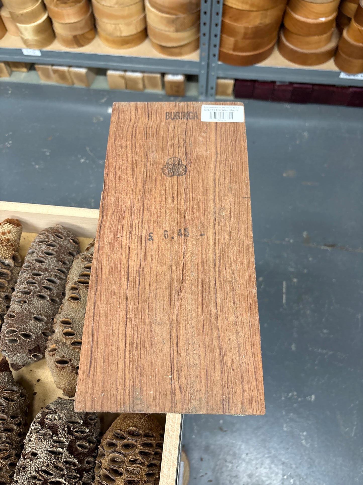 Bubinga BUB05 — 340 × 157 × 50mm