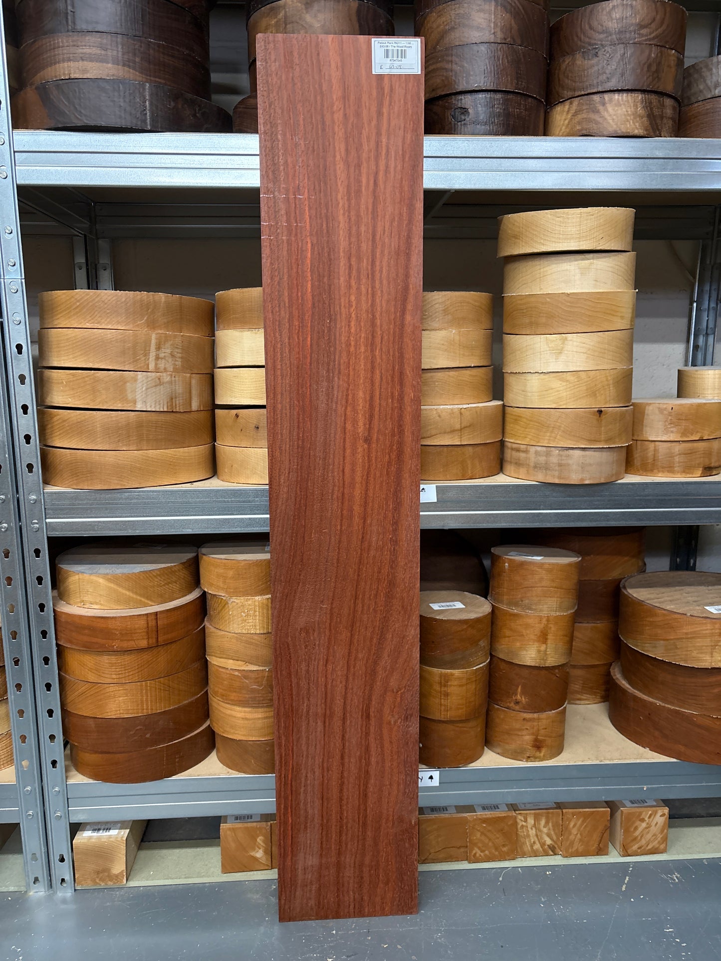 Padauk Plank PAD11 — 1185 × 205 × 23mm