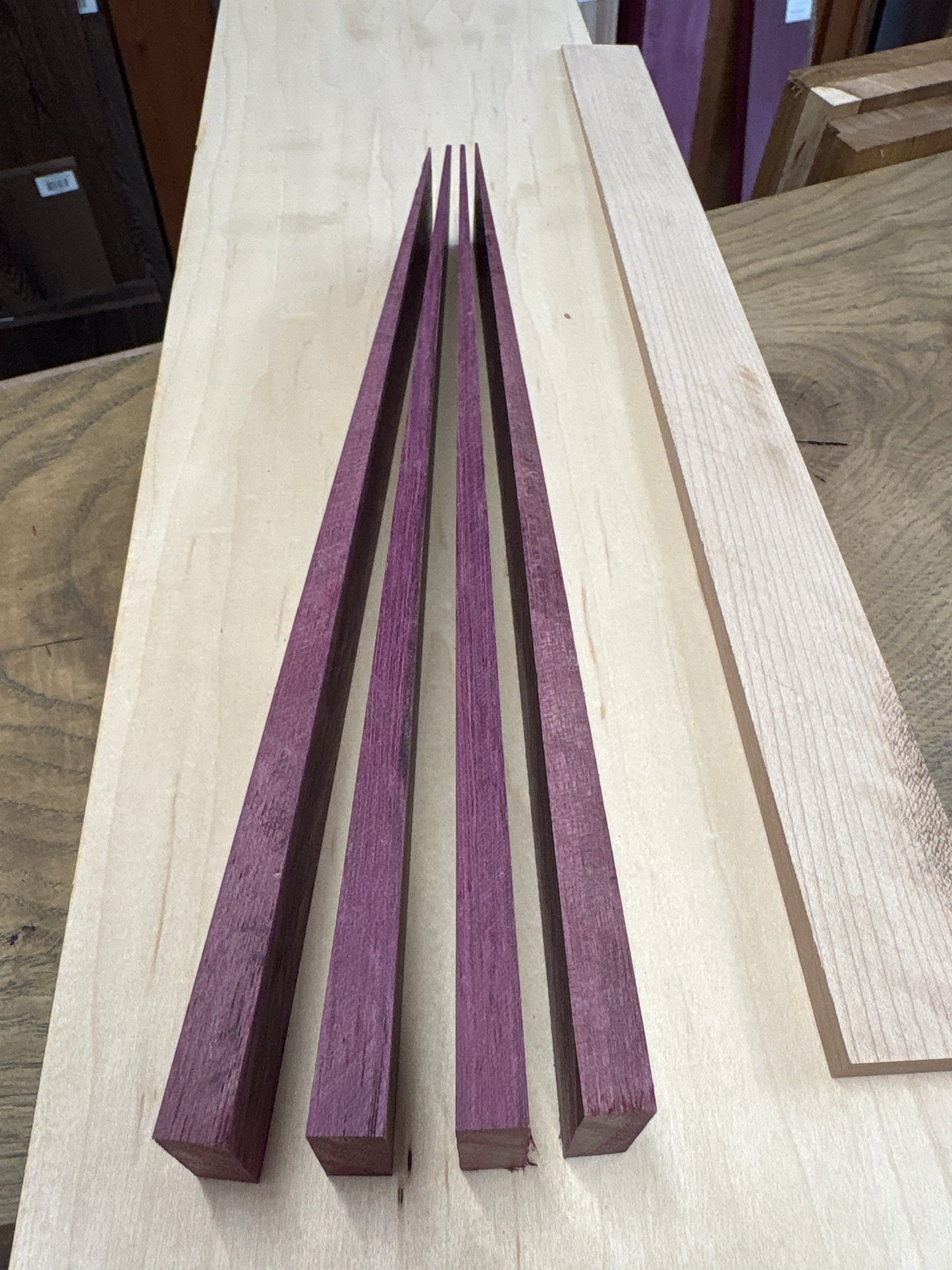 Purpleheart Pre-Cut Cue Splice