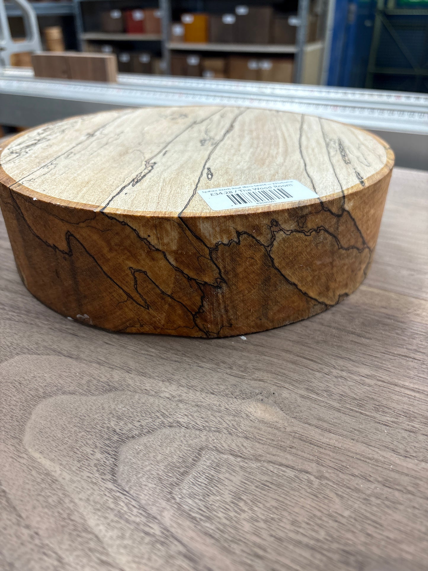 Spalted Beech Bowl Blank SBB08 — 235x64mm