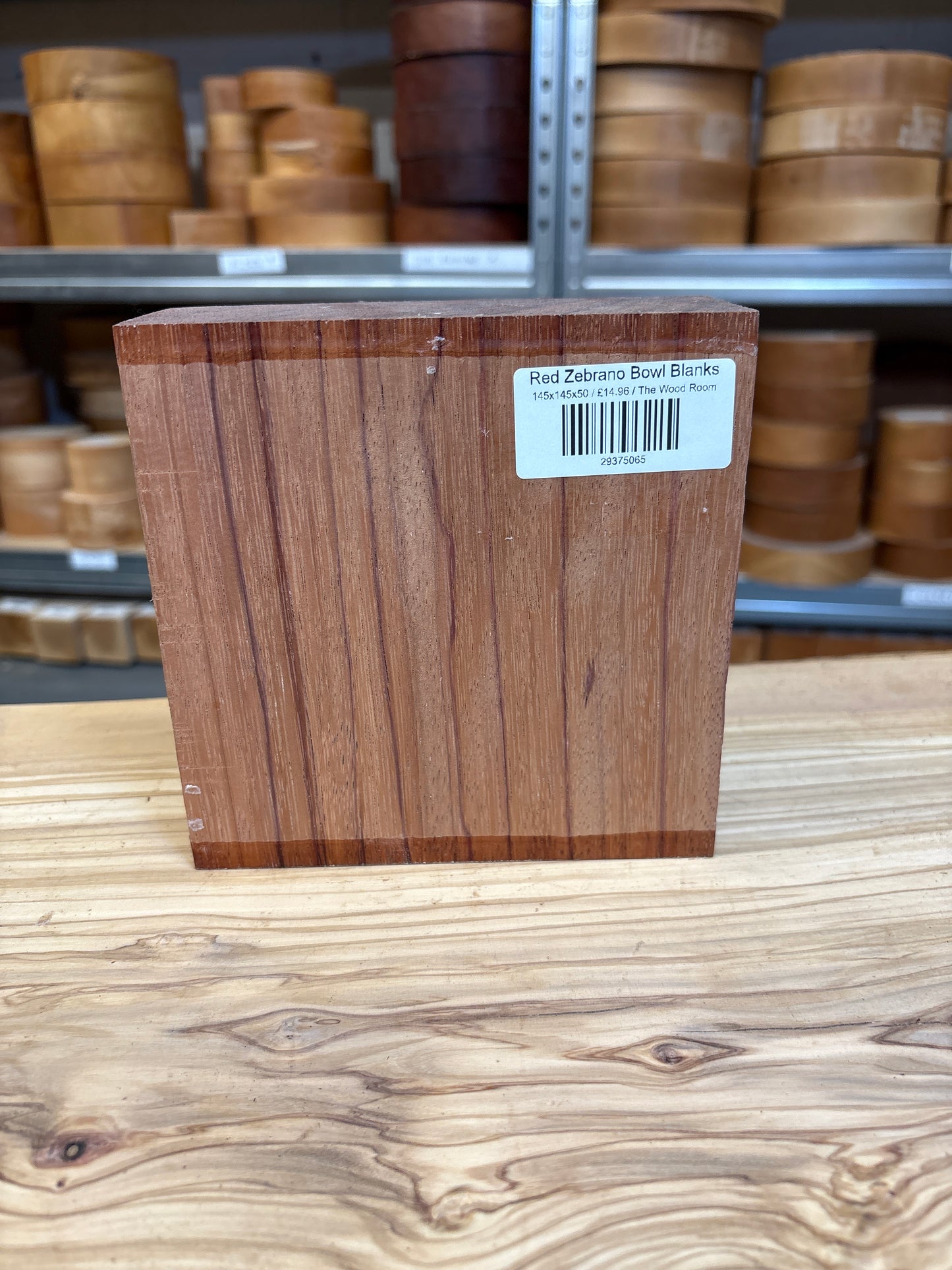 Red Zebrano Bowl Blanks
