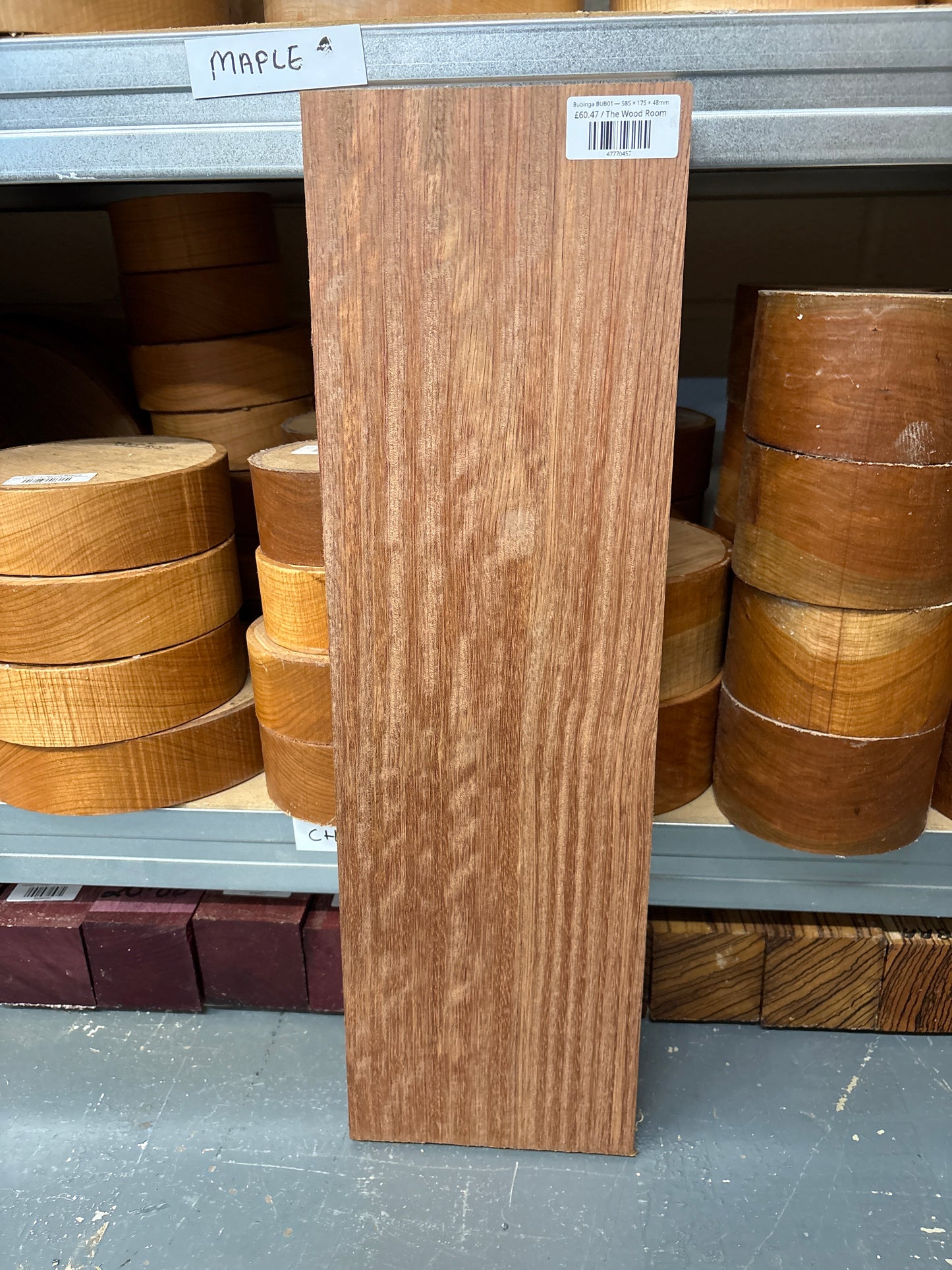 Bubinga BUB01 — 585 × 175 × 48mm