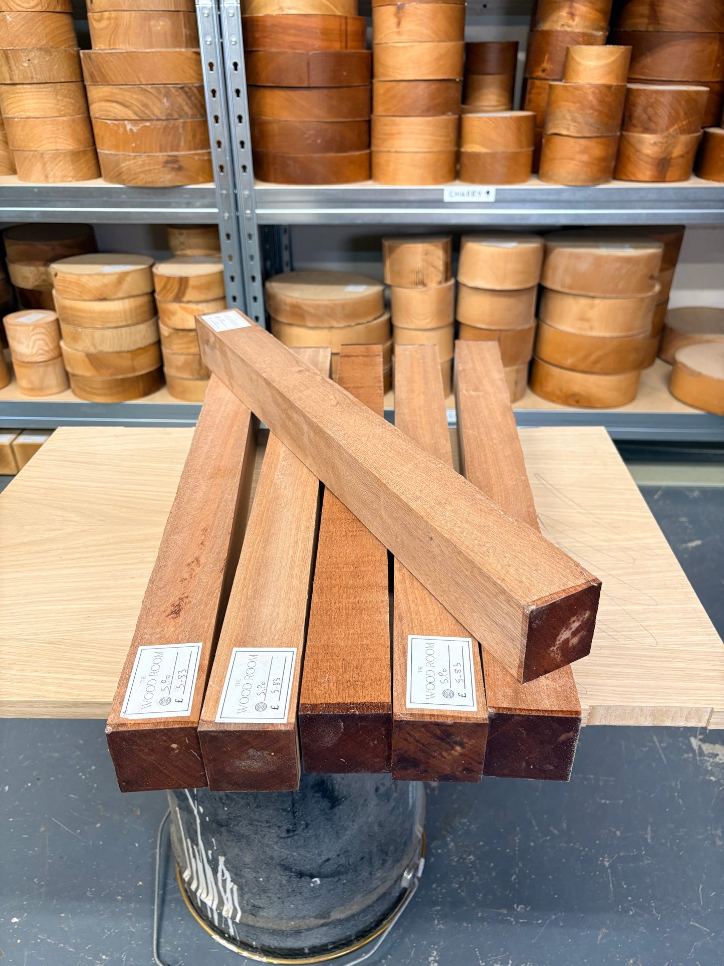 Sipo Mahogany Spindle Blank
