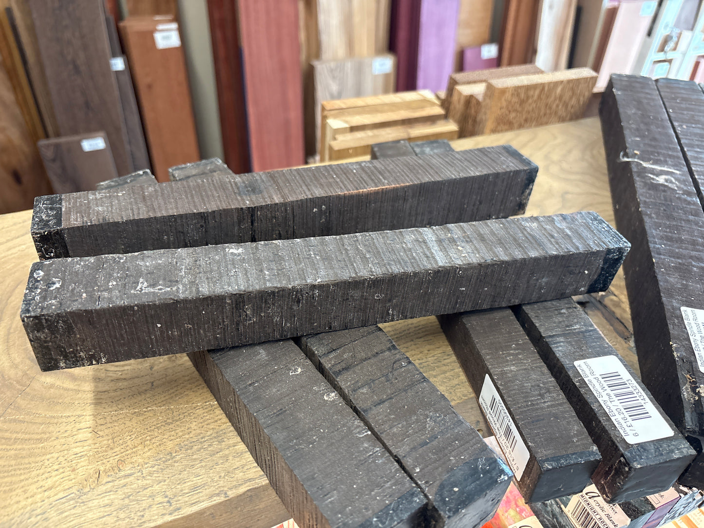 Indian Ebony Spindle Blank