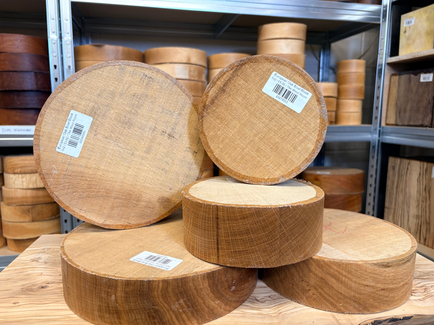 European Oak Bowl Blank