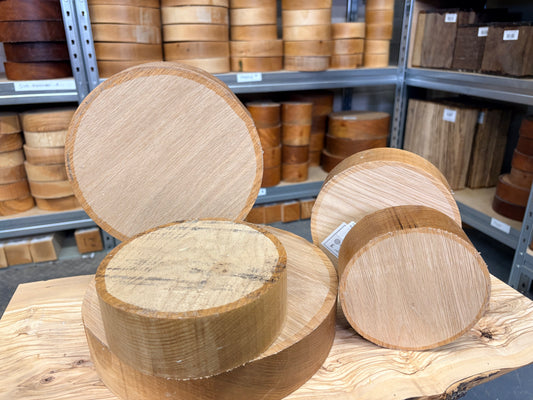 American White Oak Bowl Blank
