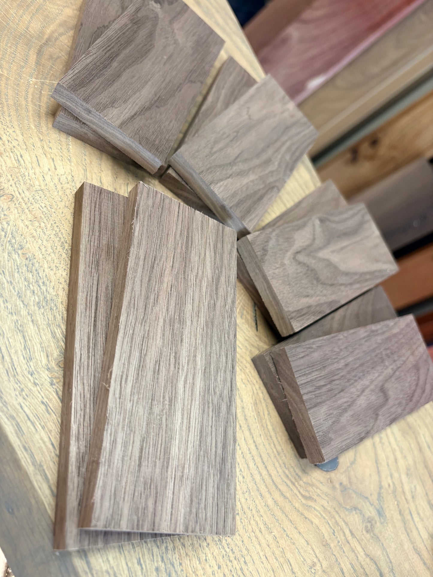 American Black Walnut Knife Scales | Matched Pair | 145 × 55 × 10mm