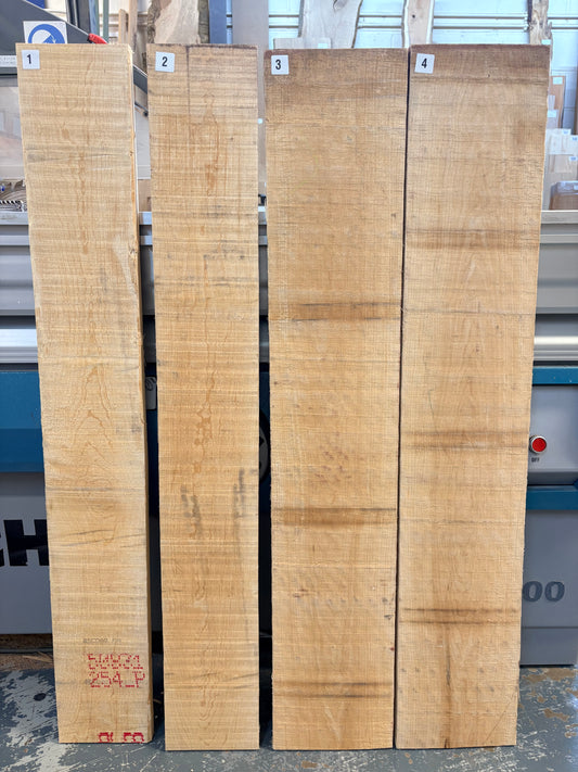 Maple Project Pack #168 — 4 Sawn Planks