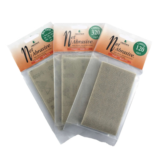 Chestnut Abrasive Sheets – Mixed Grit Pack of 6